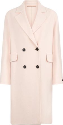 PESERICO Lange Jas - Dames - Mantel - Beige - XL - Wol - Jassen