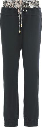 Just Cavalli Broeken, Dames, Zwart, XS, Katoen, Cotton Jogger Pants