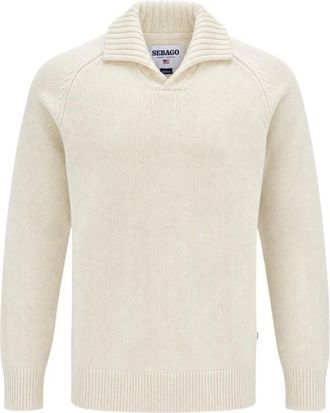 Sebago Maglieria de punto de cuello redondo - Knitwear - Hombre - Blanco - XL