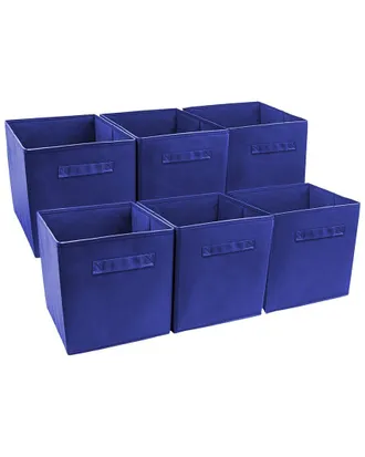 Sorbus Set of 6 Foldable Storage Cube Basket Bin