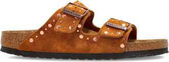 Birkenstock Arizona Rivet Brown Suede Two-Strap