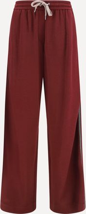 Brunello Cucinelli Pantaloni sportivi in cotone e seta Woman L
