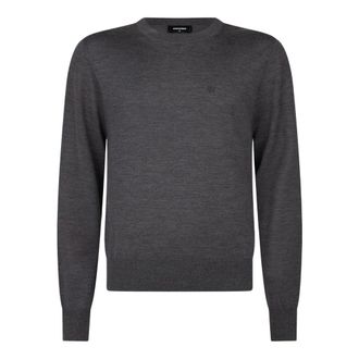 Dsquared2 D2 Upside Down Pullover - - Knitwear - Uomo - Grigio - 2XL