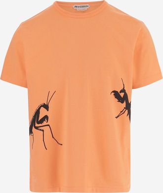 J.W.Anderson Jw Anderson Baumwoll-T-Shirt mit Aufdruck