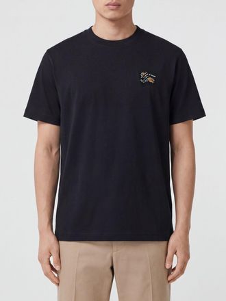Burberry Cotton T-shirt with Contrasting Equestrian Knight Logo