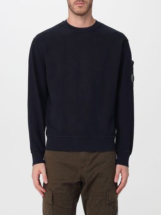 C.P. Company C. P. COMPANY Dropped Shoulder Cotton Crewneck Sweatshirt with Straight Hem