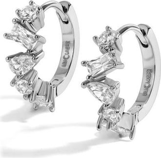 Lili Claspe Mavis Huggie Hoop Earrings in Silver at Nordstrom