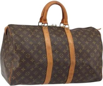 Louis Vuitton Pre-owned Weekend Bags, female, Brown, Size: ONE SIZE Pre-owned Weekend Bag