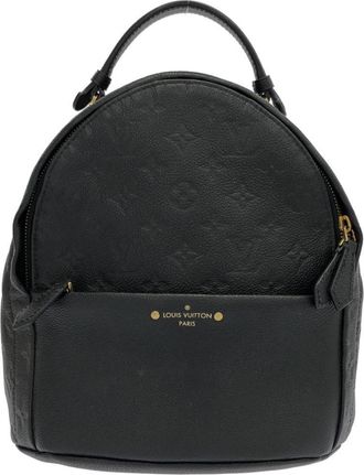 Louis Vuitton Black Leather Backpack (Pre-Owned)
