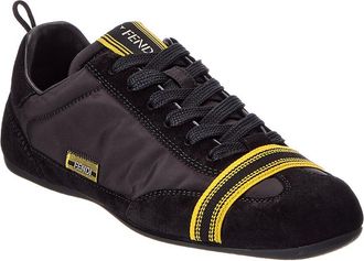 Fendi Fendi Wrap Nylon & Suede Sneaker