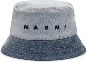 Marni Blue Logo Bucket Hat