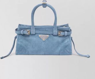 Prada shoulder bag buckle detail top handles
