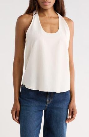 TWP Carries Cotton & Silk Racerback Tank in Ivory at Nordstrom Rack, Size Xx-Small