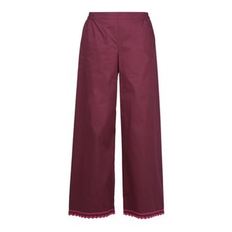 Ni&ugrave; Wide Trousers, female, Red, Size: L Bojan Trousers