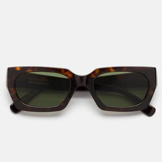 Retro Superfuture Sunglasses Teddy 3627 9 Rz Havana/Green Unisex