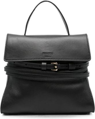 Moschino Tie Me Tote Bag - Dames - Handtassen - Zwart - ONE Size - Nylon - Tassen