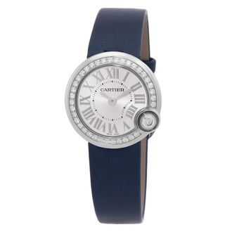 Cartier Pre-owned Cartier Ballon Blanc De Cartier Silvered Sunray Dial Ladies Watch W4BL0002