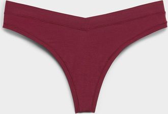 Miiyu Womens Stretch V-waist thong TENCEL TM modal