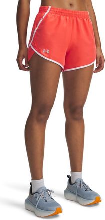 Under Armour UA Fly by 3 Shorts - Venom Red/White/Reflective - SM