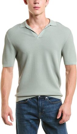 Reiss Racer Open Collar Text Sweater