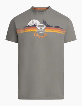 Trespass Mens Trespass Mens Cromer II Printed Casual T-Shirt - Grey - Size: 42