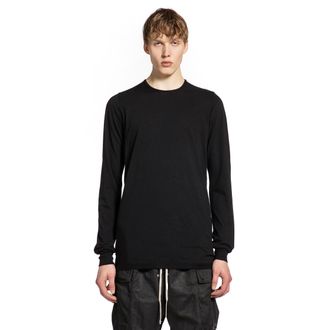 Rick Owens MAN BLACK T-SHIRTS & TANK TOPS