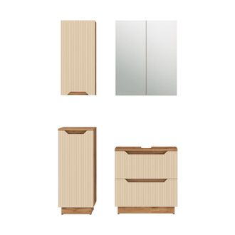 Vicco Conjunto De Muebles De Ba&ntilde;o Lotta, Cachemira, 4 Piezas, Vicco