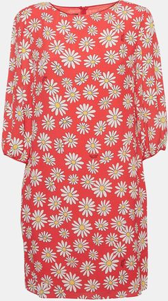 Moschino Boutique Moschino Pink Daisy Print Georgette Mini Dress