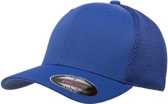 Flexfit Mens Ultrafibre Airmesh Fitted Trucker Hat, Royal, L-XL