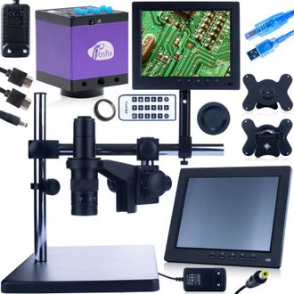OEM Rosfix Microscopio Digital Con Brazo Ajustable Earth Pro Mcep-0.5x-pzrr + Pantalla De 8 Pulgadas + Soporte Para Microscopio Digital + C&aacute;mara Tucana