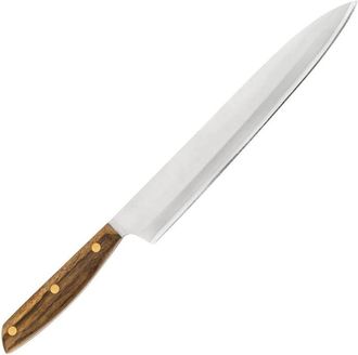 Arcos Arcos Serie Nordika - Cuchillo Yanagiba - Acero Inoxidable Nitrum - Hoja De 240 Mm - Mango De Madera Ovengkol 100% Natural De Bosques - Embalaje 100% 