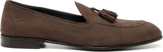 Brioni Loafers, male, Brown, 10 UK, Coffee Brown Leather Penny Loafer