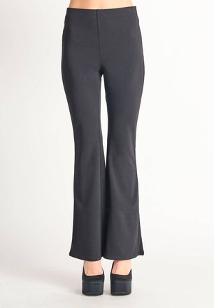 Dex Clothing Flared Knit Leggings In Black