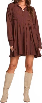 Saltwater Luxe Womens Aurella Mini Dress In Brown