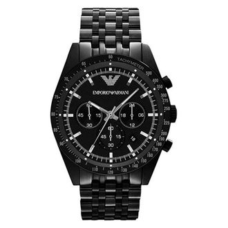 Armani Mens AR5989 Watch - Black Stainless Steel - One Size