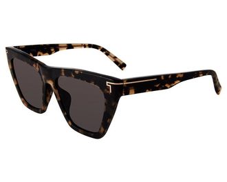 Tumi Brown Cat Eye Ladies Sunglasses STU507 01GU 55