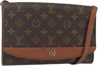 Louis Vuitton Pre-owned Cross Body Bags, female, Brown, Size: ONE SIZE Pre-owned Vintage Canvas Cross Body Bag