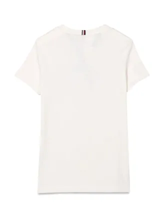 Tommy Hilfiger Varsity-Inspired Cotton Blend T-Shirt - White