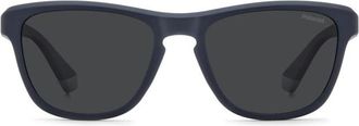 Polaroid Accessoires, Heren, Zwart, ONE Size, Pld-2168/S-4Nz Afgeronde Pantos Zonnebril