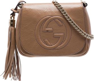 Gucci Pre-owned Gucci Small Patent Soho Chain Flap Crossbody Ladies BWN47K8E9WMARSRN