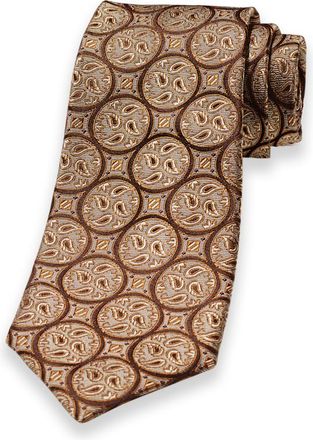 Paul Fredrick Paisley Woven Silk Tie