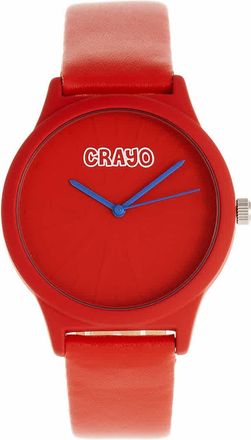 Crayo Splat Quartz Red Dial Watch CRACR5303
