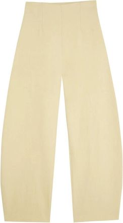 Cortana Culta- linnen broek zand- - Dames - Wijde Broeken - Beige - S - Linnen - Broeken