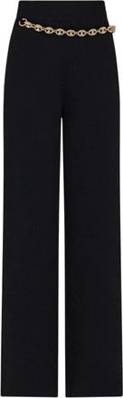 Paco Rabanne Moderne Cropped Broek met Rechte Pijpen - Dames - Wijde Broeken - Zwart - XS - Broeken