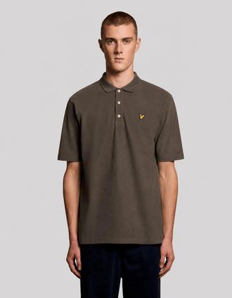 Lyle & Scott Lyle And Scott Mens Heavy Cotton Polo Shirt - Brown - Size: 44