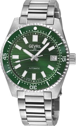 Gevril Group Atlantic Avenue Automatic Green Dial Mens Watch 47202B