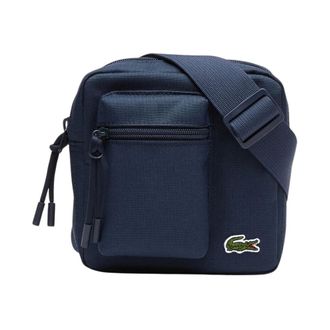 Lacoste Tassen, Heren, Blauw, ONE Size, Neocroc Zip Crossbody Bag