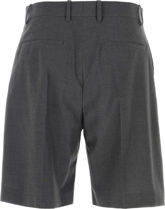 Jil Sander Mens Shorts Bermudas Gray Virgin Wool