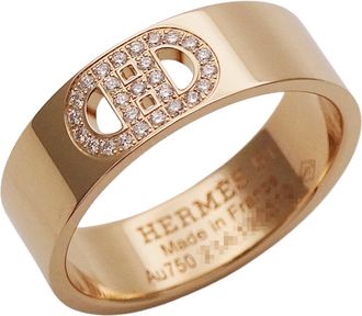 Herm&egrave;s Pink Gold Pink Gold (18K) Band Ring (Pre-Owned)