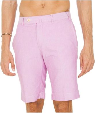 Hackett Violet Knoop en Rits Bermuda Shorts - Heren - Korte Broeken - Paars - W32 - Katoen - Korte Broeken